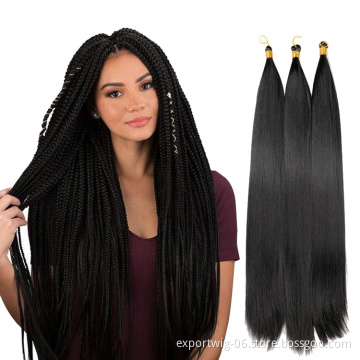 Bone Straight Hair Bundles Extensions Ombre Hair 22 Inch Long Silky Hair Synthetic Straight Crochet Braids For Black Woman